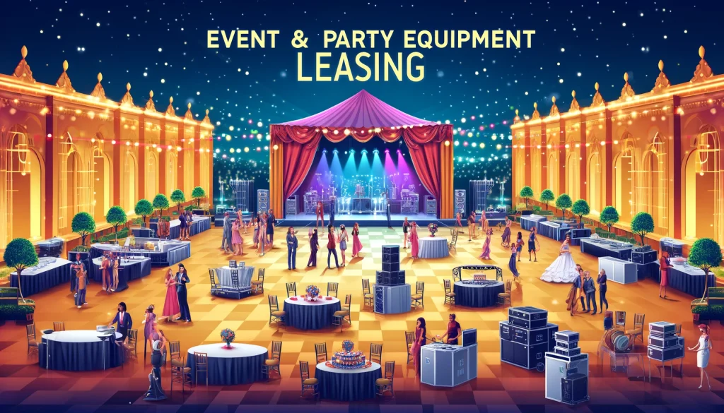 Event and party equipment leasing